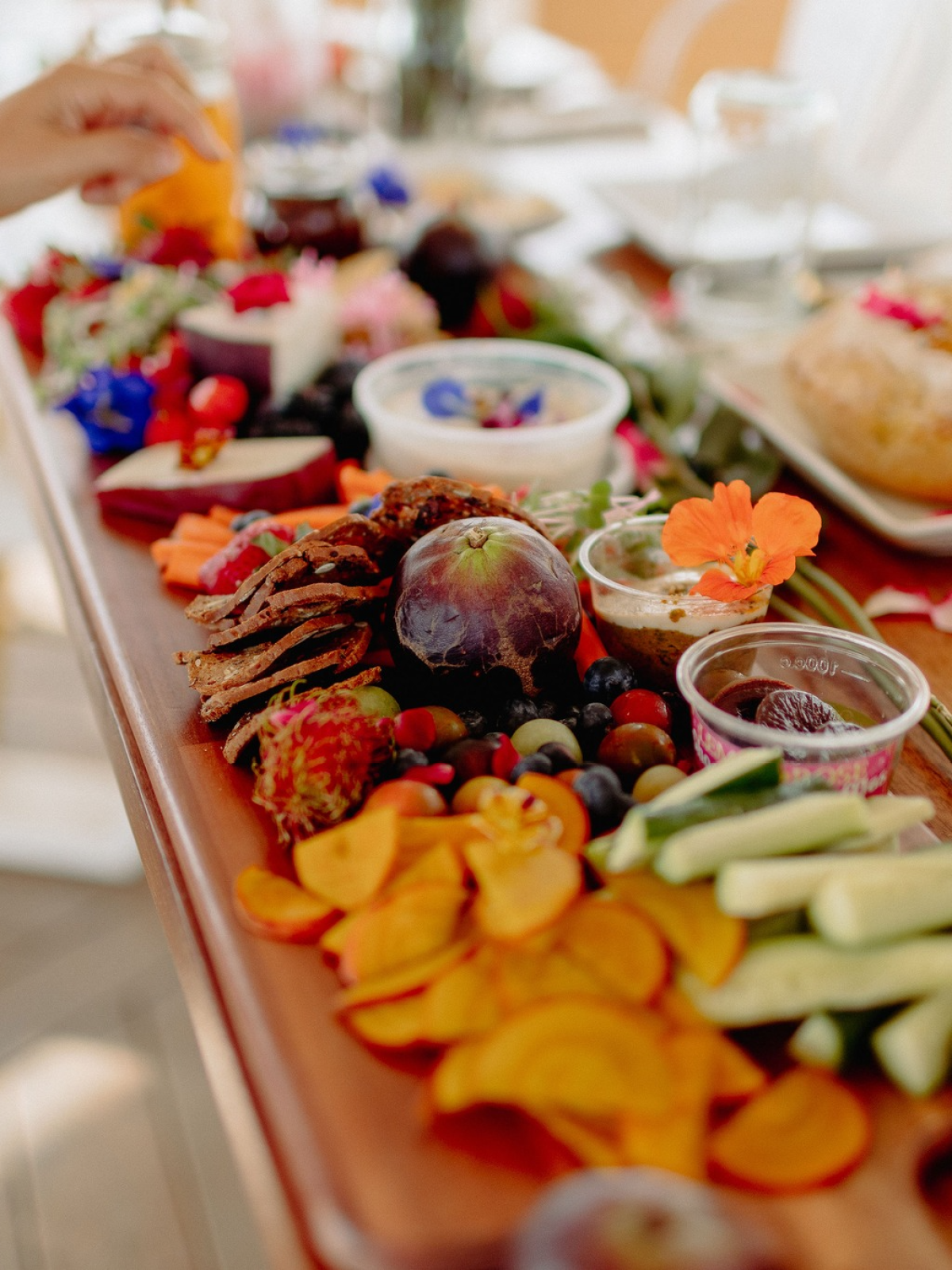 a food spread on a table