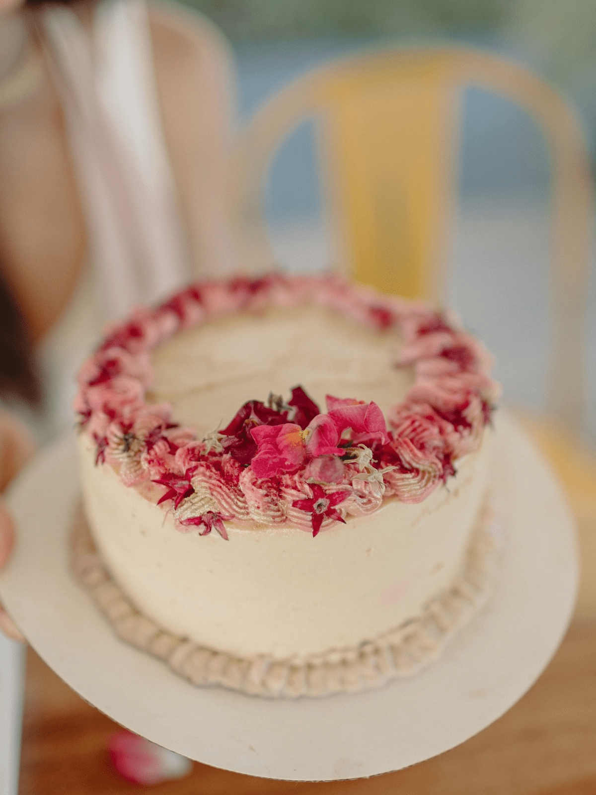 a piece of cake on a plate