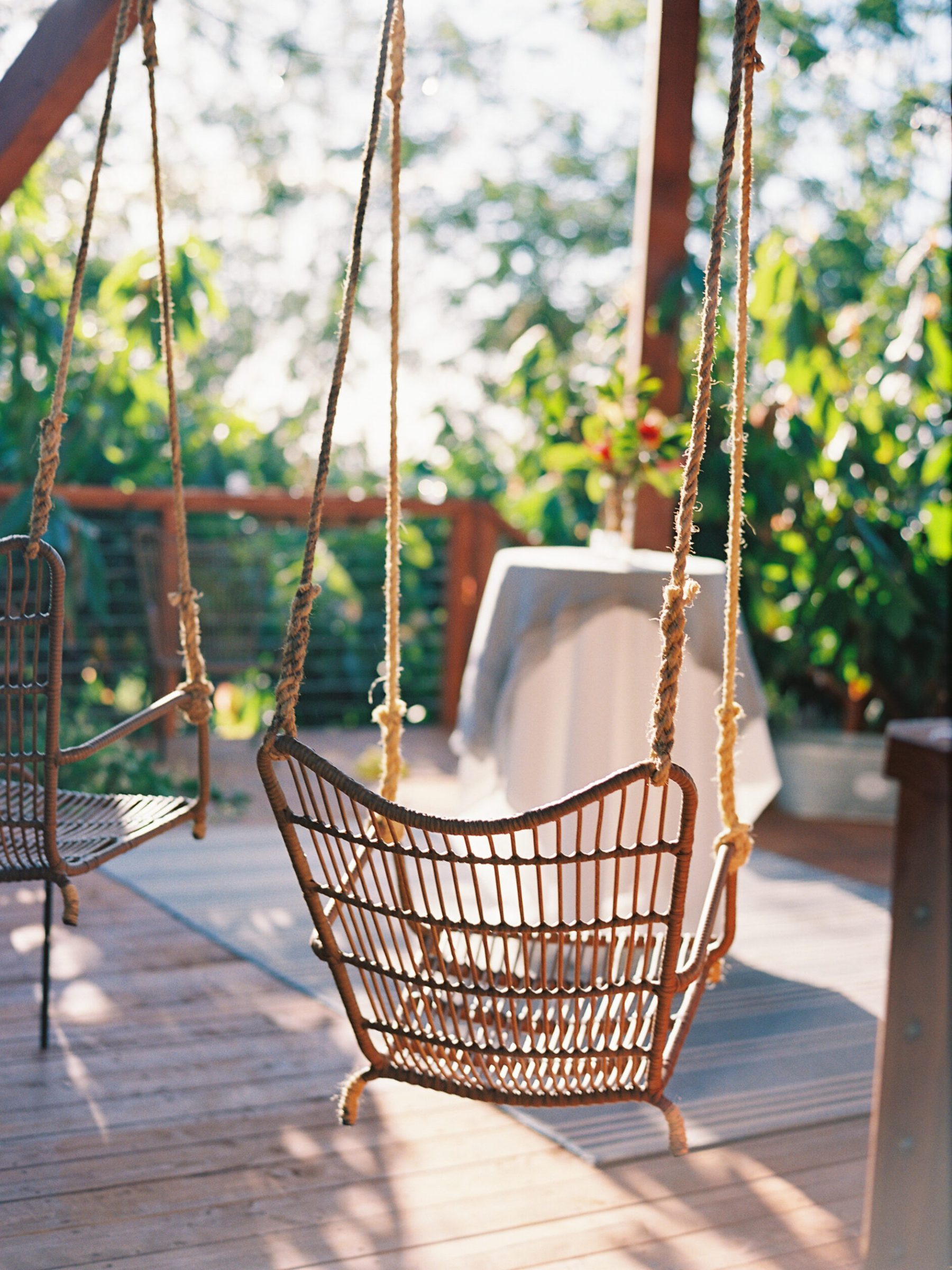 a bird sitting on top of a wooden chair