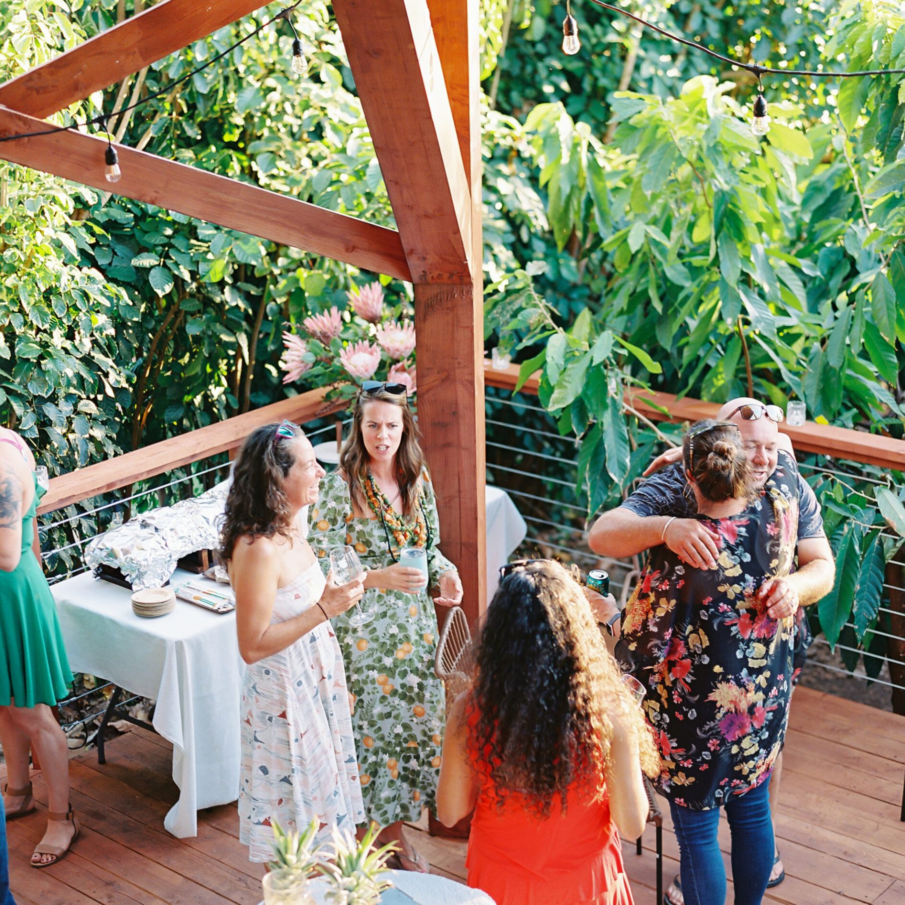 a person standing in front of a fence