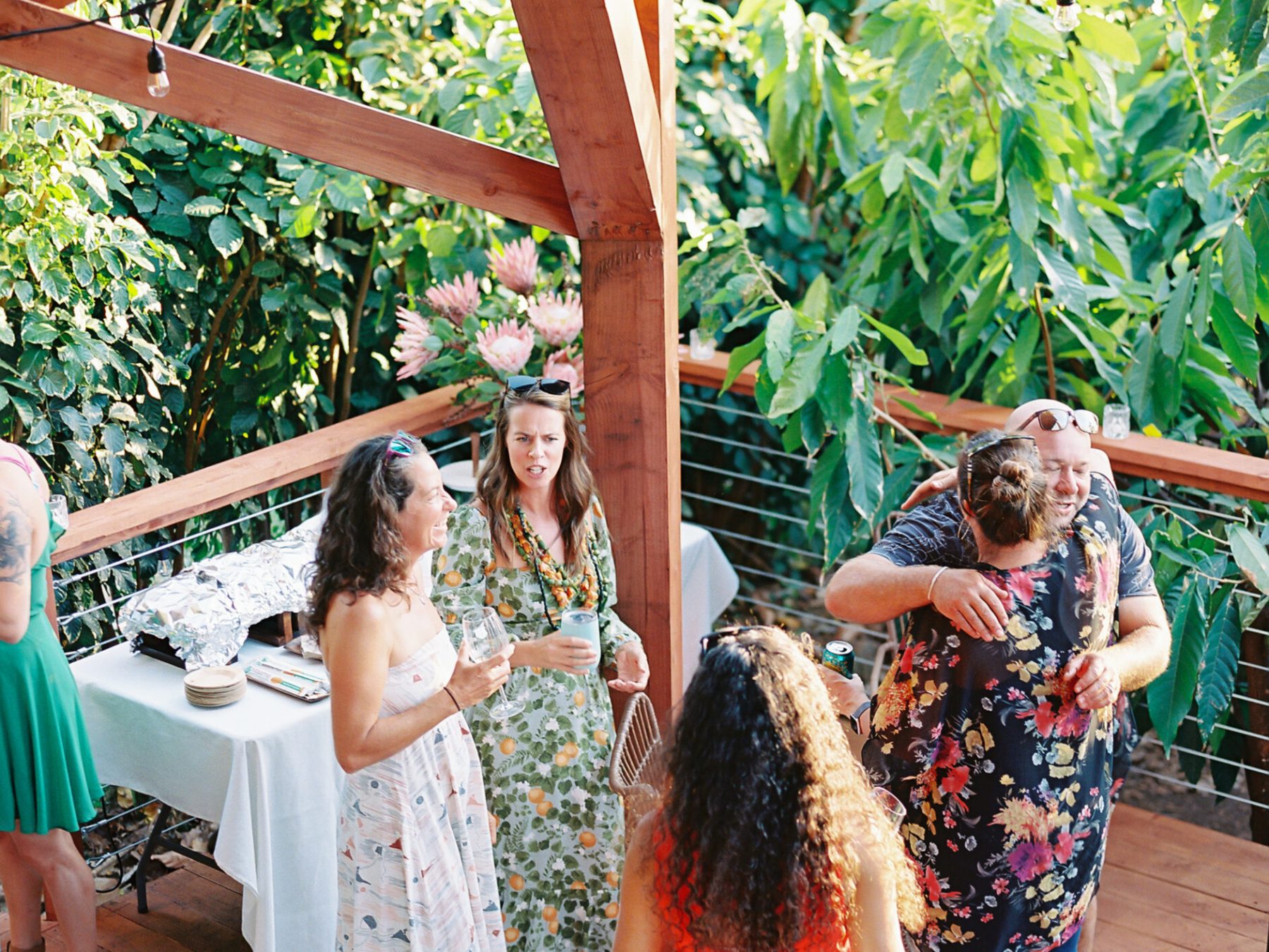 a person standing in front of a fence