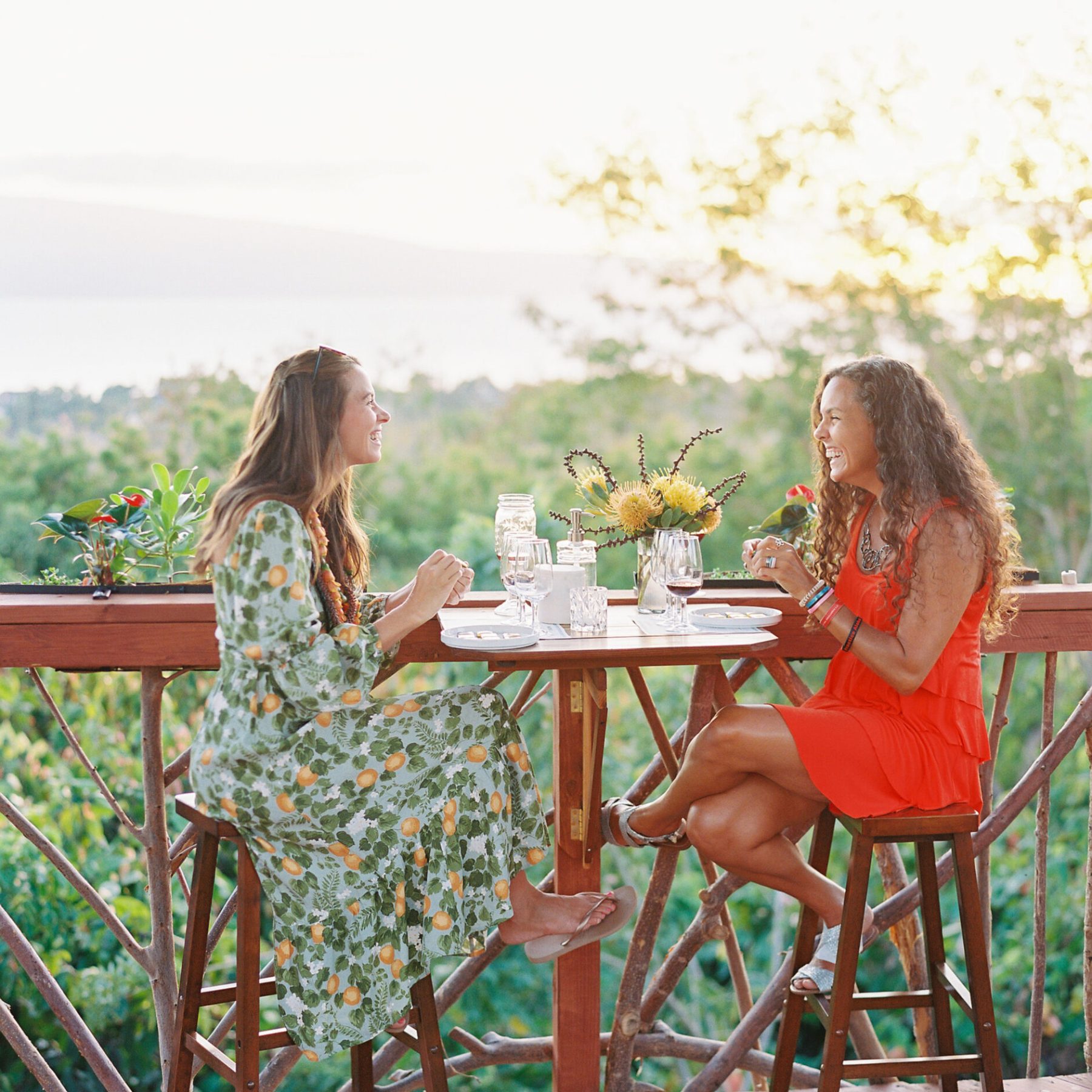 a person sitting on a bench